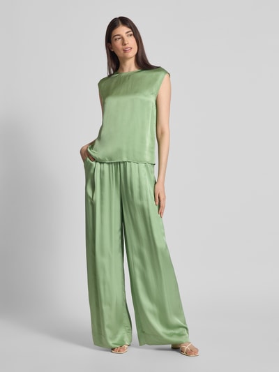 Essentiel Antwerp Blouseshirt van viscose met ronde hals, model 'Hoof' Mintgroen - 1