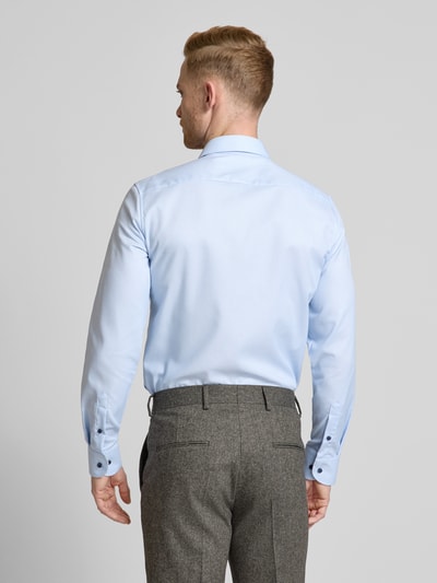 Eterna Slim Fit Business-Hemd mit Kentkragen Bleu 5