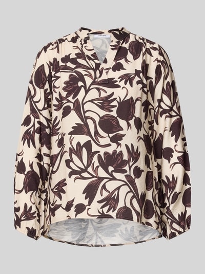 ZABAIONE Relaxed fit blouse van vicosemix, model 'Lu44z' Middenbruin - 2