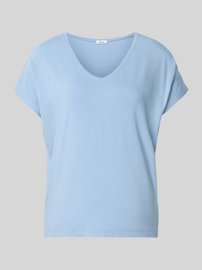 s.Oliver RED LABEL Relaxed Fit T-Shirt aus Viskose-Mix Hellblau 2