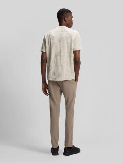 BOSS Green Regular Fit T-Shirt aus reiner Baumwolle Modell 'TS_NETWORK JQ' Sand 4