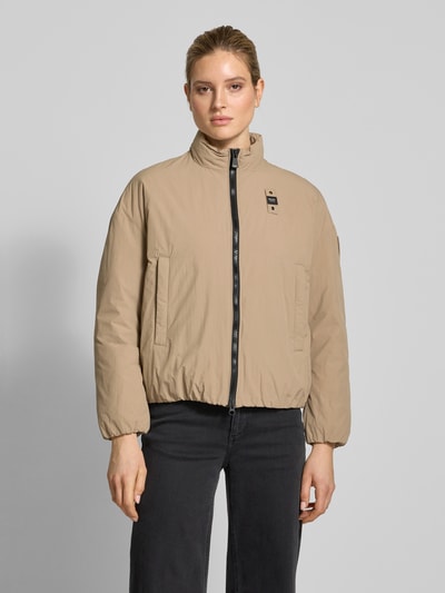 Blauer Usa Jacke mit Zweiwege-Reißverschluss Modell 'BELLAMI' Beige 4