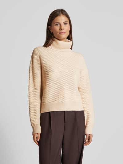 Max Mara Studio Sweter z dzianiny z golfem model ‘NERO’ Beżowy 4