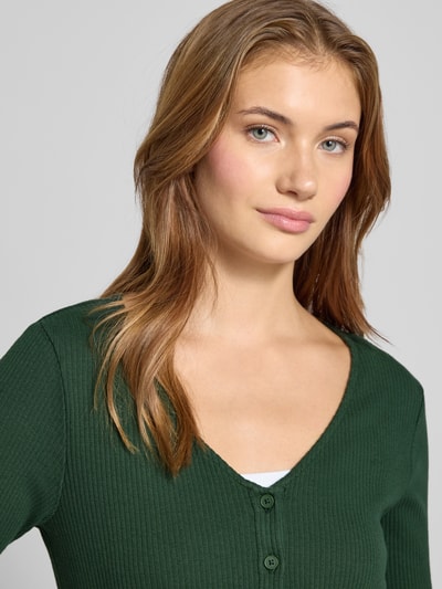 Levi's® Cardigan met knoopsluiting en V-hals Olijfgroen - 3