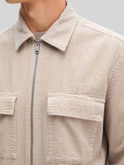 Marc O'Polo Regular Fit Hemdjacke aus reiner Baumwolle Beige 3