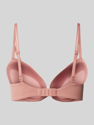 Calvin Klein Underwear Beha met cups en haakjessluiting, model 'Demi' Mauve - 3