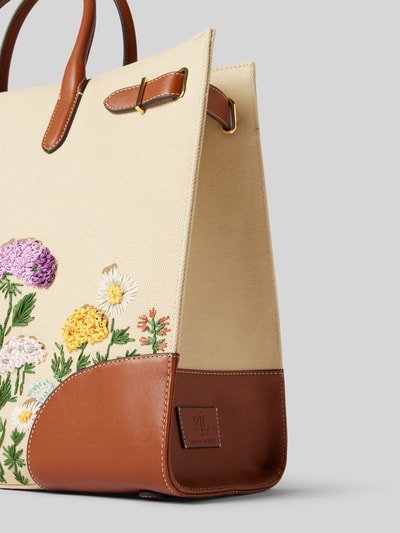 Lauren Ralph Lauren Handtasche mit floralem Print Modell 'DEVYN' Ecru 3