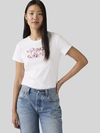 Levi's® t-shirt o kroju regular fit z czystej bawełny Biały 1