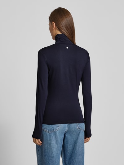 Weekend Max Mara Regular Fit Langarmshirt aus Viskose-Mix Modell 'MULTIF' Marine 5