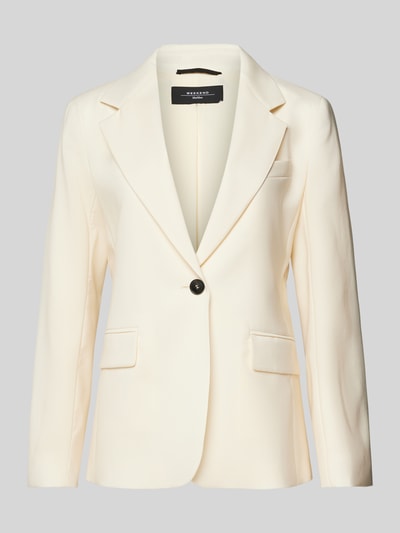 Weekend Max Mara Blazer met paspelzak op de borst, model 'LAMINE' Offwhite - 2