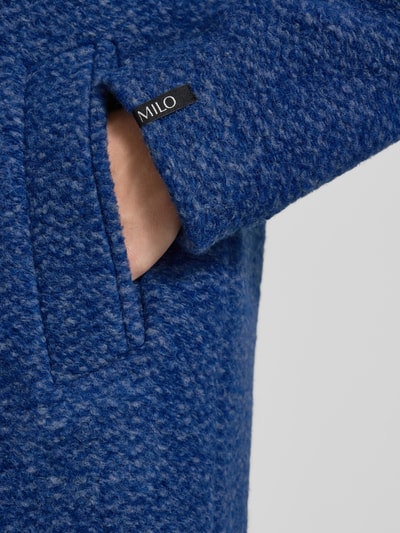 Milo Coats Jack van scheerwolmix met steekzakken, model 'SOFIA' Blauw - 3