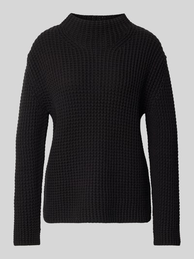 Marc O'Polo Denim Regular fit pullover met turtleneck van katoenmix Zwart - 2