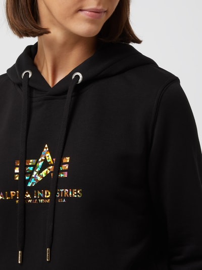 Alpha Industries Hoodie mit Logo-Details  Black 3