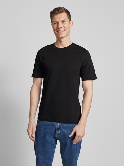 Tom Tailor T-Shirt im unifarbenen Design im 2er-Pack Black 4