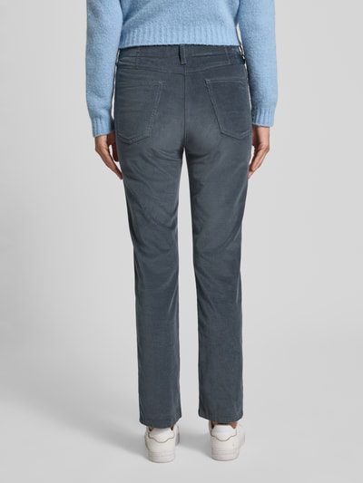 Raphaela By Brax Spodnie sztruksowe o kroju straight fit model ‘Laura’ Antracytowy 5