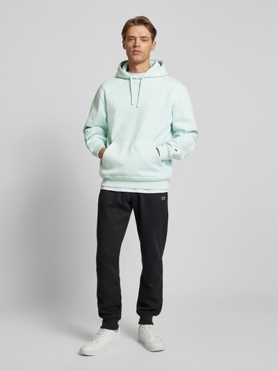 CHAMPION Hoodie mit Label-Stitching Hellblau 1