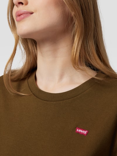 Levi's® T-Shirt mit Label-Patch Oliv 3