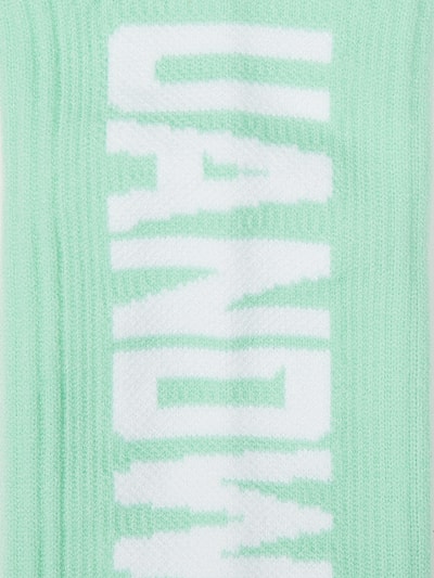 UANDWOO Socken mit Label-Schriftzug Aqua 2