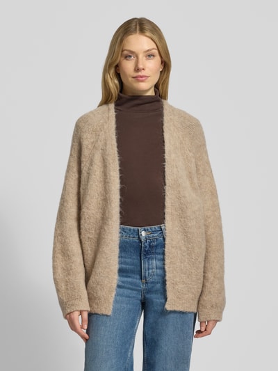 Milano Italy Loose Fit Cardigan mit Woll-Anteil Sand 4