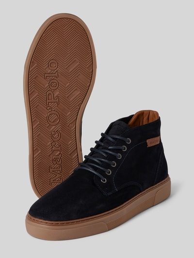 Marc O'Polo Platte lage schoenen met leren lusje Marineblauw - 4