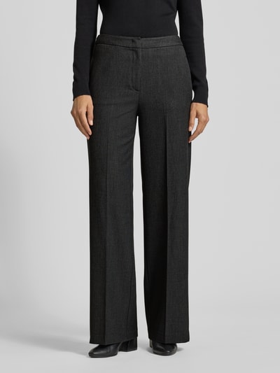 Marc O'Polo Weite Hose mit Allover-Muster Dunkelgrau 4