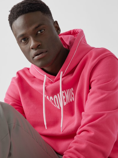 Jacquemus Hoodie mit Label-Print Pink 6