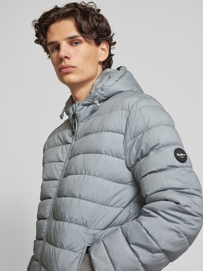 Pepe Jeans Steppjacke mit Reißverschlusstaschen Modell 'Tomek' Dunkelgrau 3