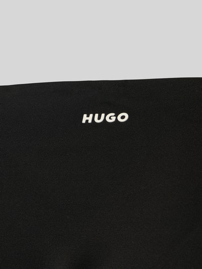 HUGO Figi bikini w kroju regular fit z detal z logo Czarny 2