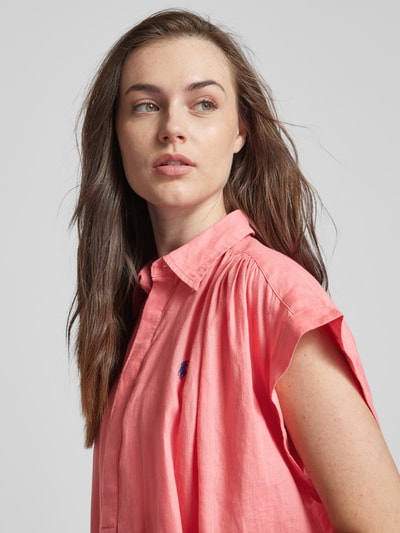 Polo Ralph Lauren Linnenblouse met kapmouwen Felroze - 3