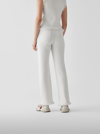 Barrie Hose im Distressed-Look Offwhite 5