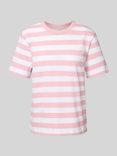 Selected Femme T-shirt z okrągłym dekoltem model ‘ESSENTIAL’ Różowawy 2