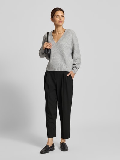 OPUS PANTS Spodnie materiałowe z plisami model ‘Lessieh’ Czarny 1