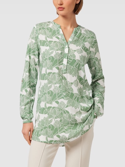 Montego Blouse met bloemmotief Grasgroen - 4