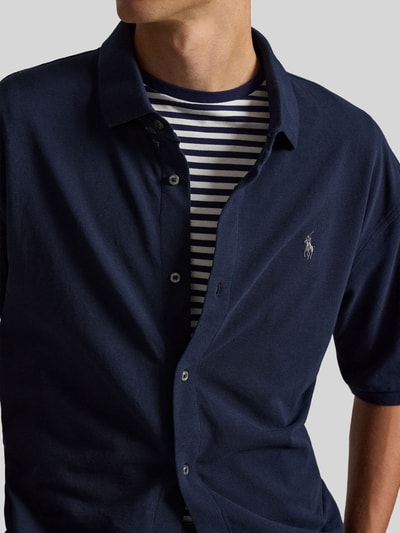 Polo Ralph Lauren Koszula casualowa o kroju regular fit z czystej bawełny Granatowy 3