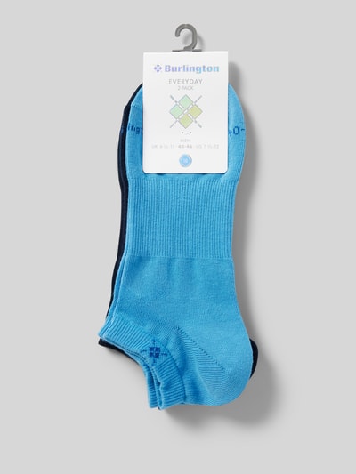 Burlington Sneakersocken mit Logo- und Label-Print im 2er-Pack Blau 3