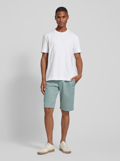 Tom Tailor Slim Fit Chino-Shorts mit Eingrifftaschen Hellgruen 1