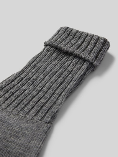 Burlington Socken mit Label-Detail Modell 'PLYMOUTH' Dunkelgrau 2