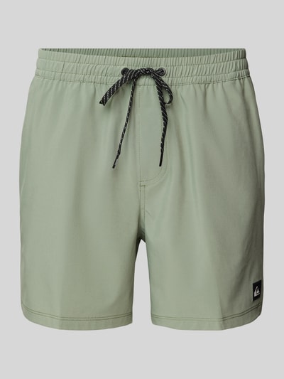 Quiksilver Spodenki kąpielowe z naszywką z logo model ‘SURFSILK’ Khaki 1