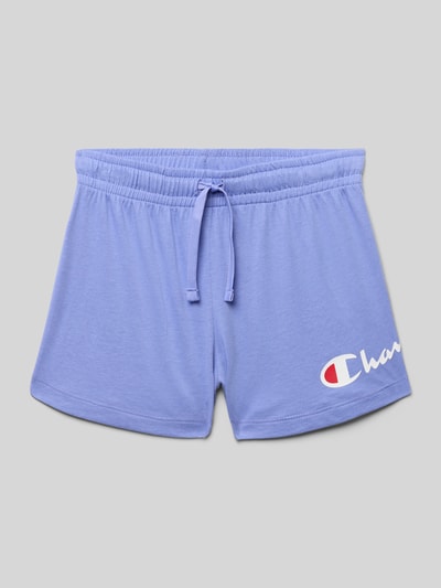 CHAMPION Regular Fit Sweatshorts mit Label-Print Lavender 1