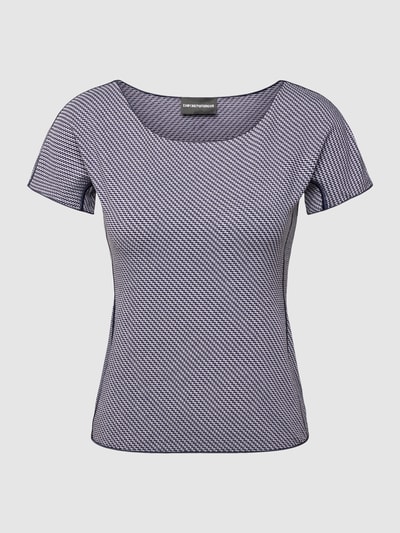 Emporio Armani T-shirt met all-over motief Lichtblauw - 2