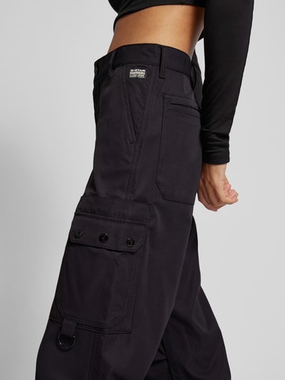 G-Star Raw Wide leg high waist cargobroek met steekzakken Zwart - 3