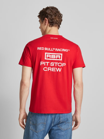 RED BULL RACING X PEPE JEANS RED BULL RACING x Pepe Jeans — T-shirt z nadrukiem z logo Czerwony 5