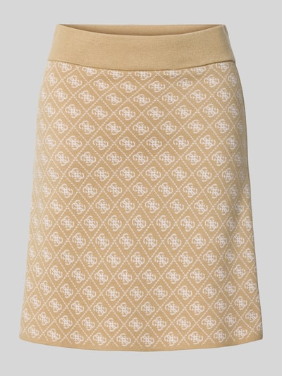 Guess Minirok met elastische band, model 'AUBREY' Beige - 2