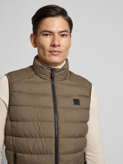 Marc O'Polo Regular fit bodywarmer met logopatch Camel - 3