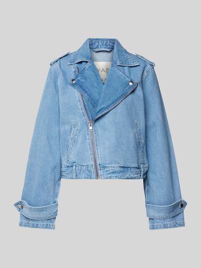 YAS Jeansjacke mit Reißverschluss Modell 'ABIGAIL' Jeansblau 2