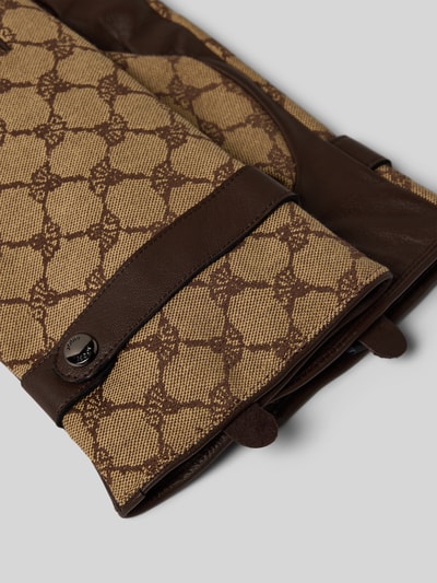 JOOP! Collection Handschoenen met labeldetail Middenbruin - 2