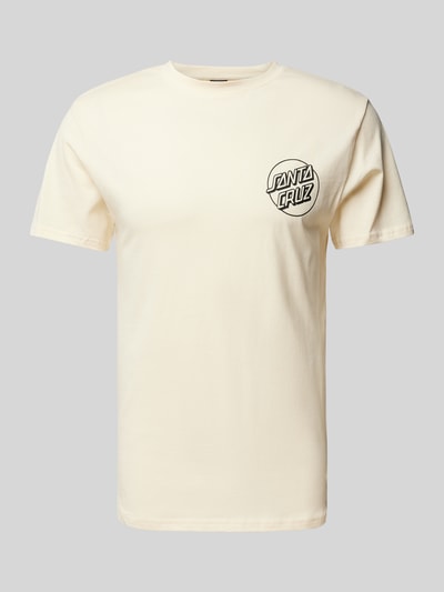 SANTA CRUZ T-Shirt mit Label-Print Beige 2