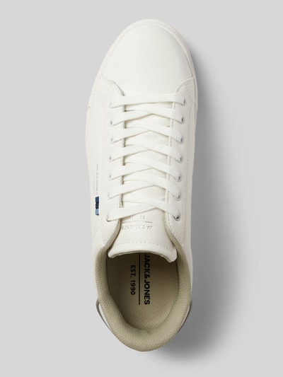 Jack & Jones Sneakers met vetersluiting en labeldetail Wit - 3