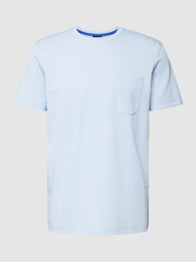 Christian Berg Men T-Shirt mit Brusttasche Bleu 2