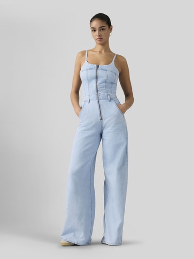 Levi's® Wide Leg Bustier Jumpsuit Jeansblauw - 1
